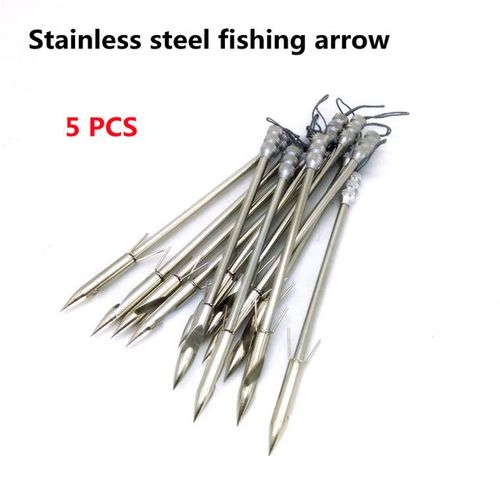 Generic 5pcs Stainless Steel Broadheads Arrowhead Slingshot Catapult Dart  Hunting Shooting Fishing Slingshot Fishing Arrows Darts Tips @ Best Price  Online
