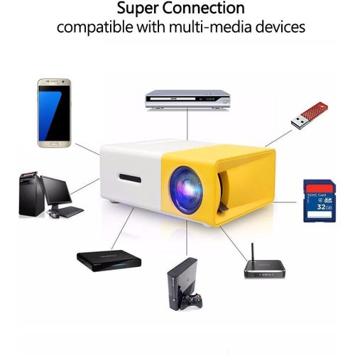 product_image_name-Generic-Mini LED Projector,Mini Portable Private Home Theater Projector,1080P HD Indoor&Outdoor Multi-Function Travel Projector,for Home Party/Entertainment venues/Outdoor Recreation-6