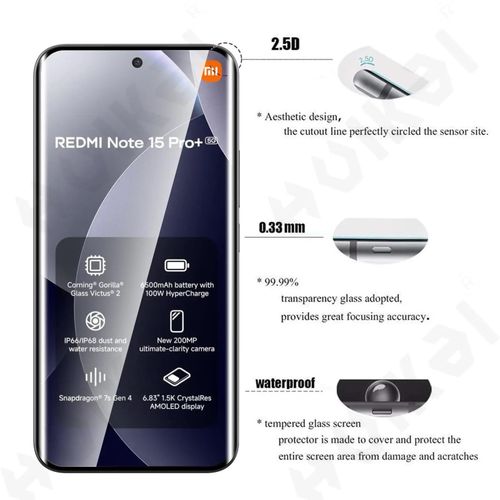 product_image_name-Generic-Xiaomi Redmi Note 15 Pro Plus 5G/Xiaomi Poco M8 Pro Screen Protector Tempered Glass-4
