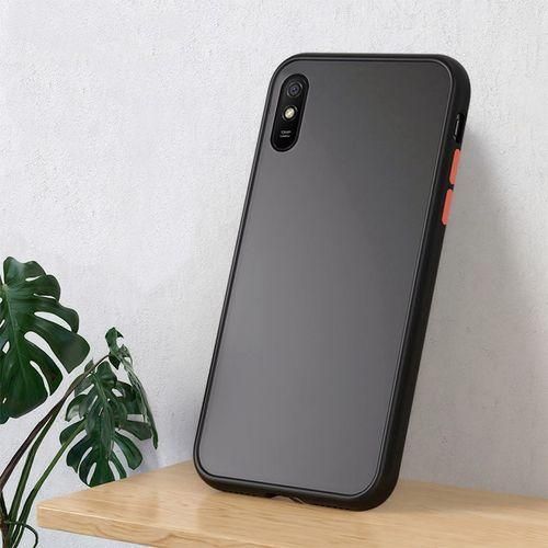 product_image_name-Generic-Translucent Frosted Smoke For Redmi 9a Camera Protection Phone Case-2