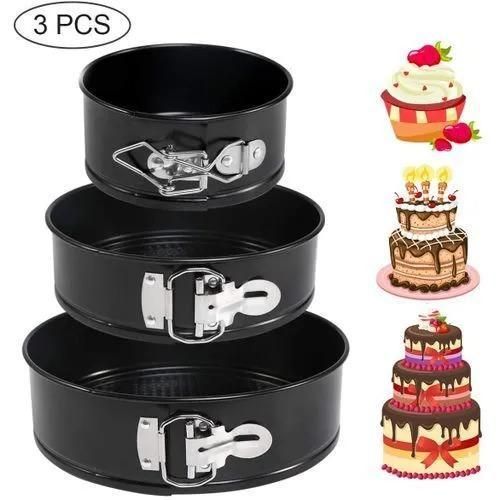 product_image_name-Generic-4 Pieces Baking Tins – Durable Non-Stick Cake Baking Pans Set for Oven Baking-2