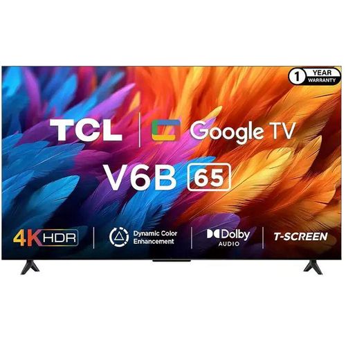 TCL 65 INCHES V6B 4K HDR Google TV – 65V6B (New 2024 Model)