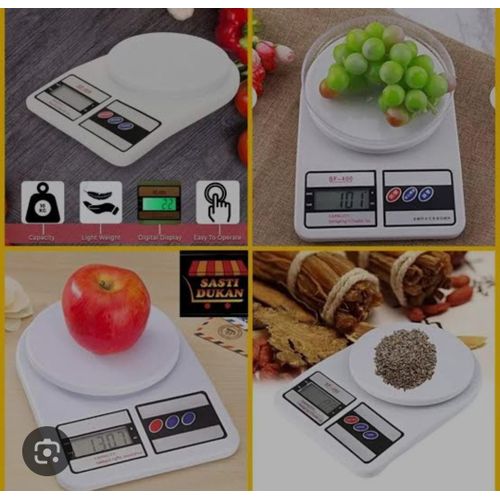 product_image_name-Generic-Kitchen Scales LCD Digital Cooking Weighing White 10000g-3