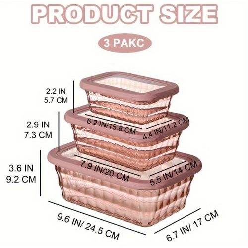 product_image_name-Generic-3in1 Acrylic Storage Containers, Clear Durable Organizer for Kitchen, Bathroom, Office, Cosmetics, and Small Items, Space-Saving Multi-Functional Storage Solution-5