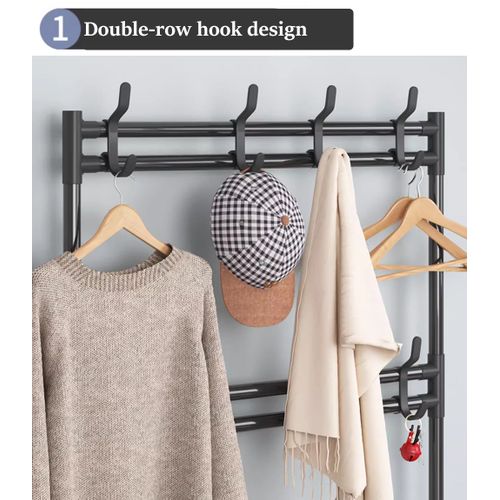 product_image_name-CYFAZA-5-Tier Metal Shoe Rack Hat Rack, Entryway Storage Organizer-3