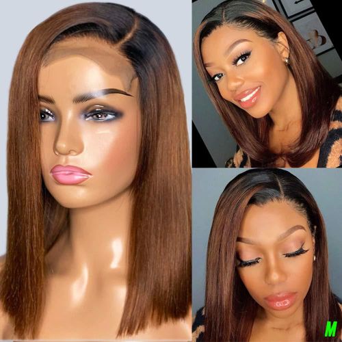Fashion Idol Black-Brown Human Hair Wigs Women Ladies Wigs Extensions @  Best Price Online | Jumia Kenya