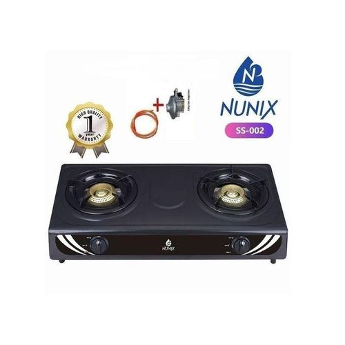 product_image_name-Nunix-Table Top Double Burner Gas Stove Cooker + Pipe & Regulator-1