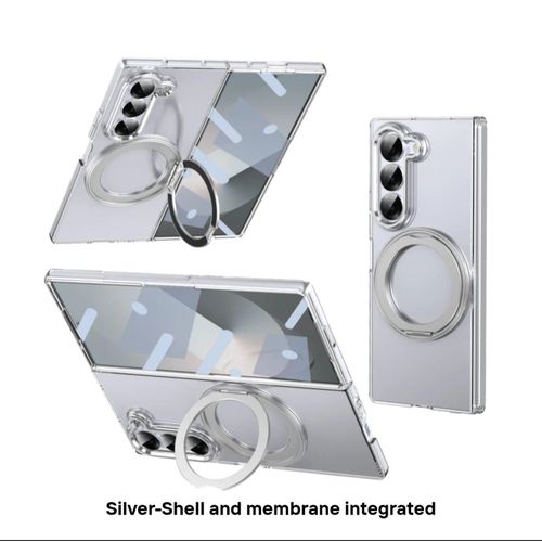 product_image_name-Generic-Silver shell and membrane integrated Clear case for Fold 5-1