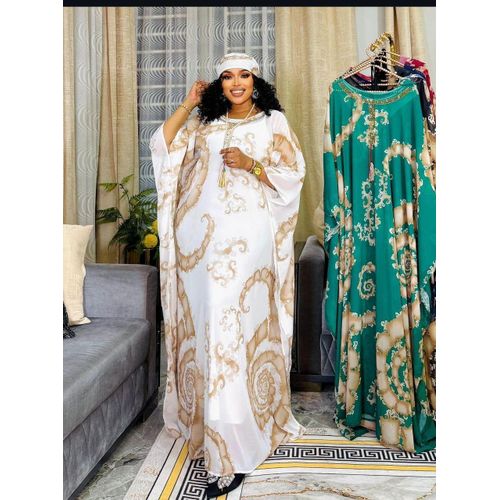 slim fit dress slacks African Dress in Gold Ankara Print - Festival Dress