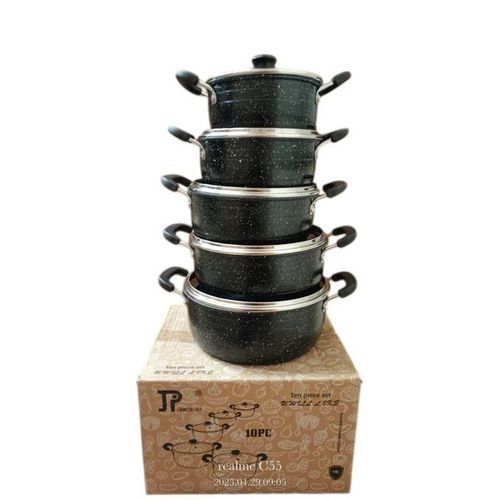 product_image_name-JP-10PCs Granite Non-Stick Cookware Set for Modern Homes-1