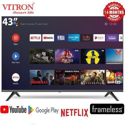 product_image_name-Vitron- 43"inch -/BLUETOOTH TV/FHD Frameless Smart& Digital Android TV InbuiltDecoder-2