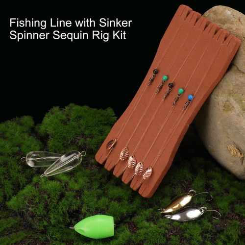 Generic 1 Set Fishing Rig Kit Float Sinker Spinner Sequin Fishing Rig Kit @  Best Price Online
