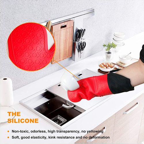 Generic Silicone Oven Mitts & Hot Pads ,Jumeijia 8Pcs with Non-Slip @ Best  Price Online