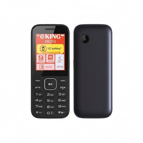 Oking OK310 1.7" Wireless FM, Bright Torch, 1000mAh, Tri SIM, 2G - Black (1YR WRTY)