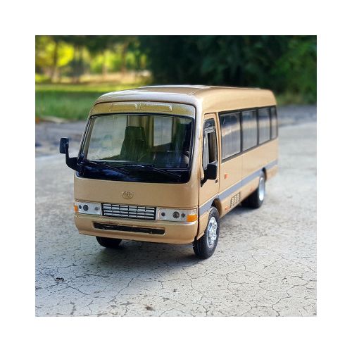 Generic 1 32 Toyota Coaster Alloy Bus Car Model Diecast Metal Toy