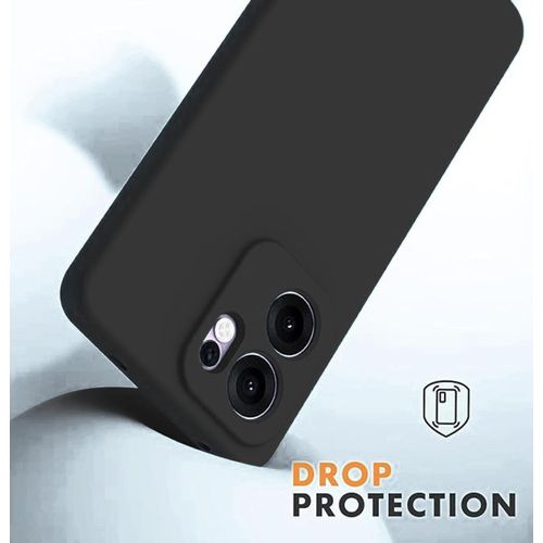 product_image_name-Generic-Oppo Reno 13F /Reno 13 FS/Reno 13 FS 5G Black Original Liquid Silicone phone case/cover -2