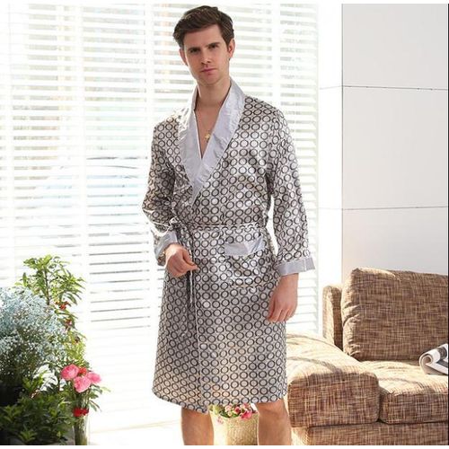Long sleeve satin nightgown clearance