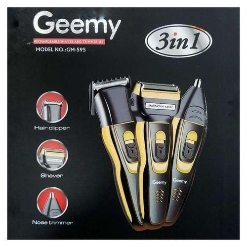 product_image_name-Generic-Geemy Rechargeable Hair Shaving Machine, Shaver- 3 In 1-1