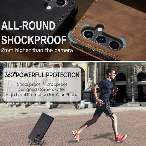 product_image_name-Generic-Caseme Retro Wallet Flip Cover for Samsung Galaxy S24/ Samsung S25–Premium PU Leather Kickstand Case with Card Slots-3