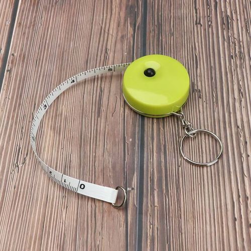 Candy Colored Circular Tape Measure Keychain Tape Measure 1.5m