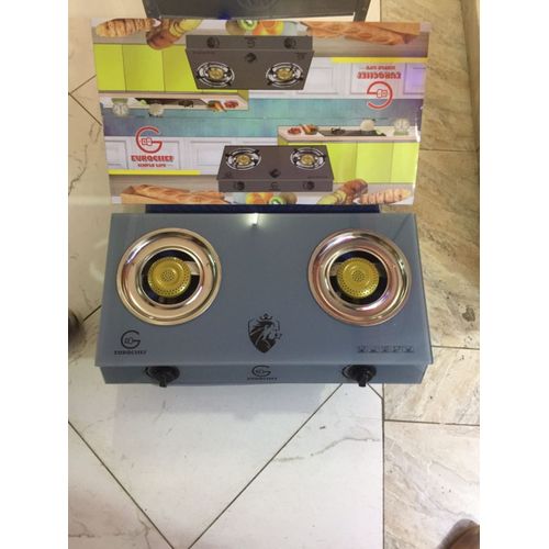 Eurochef Table Top Gas Cooker,2 BURNER WITH A STRONG GLASS Best Price