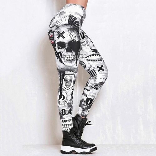 Skull workout pants clearance