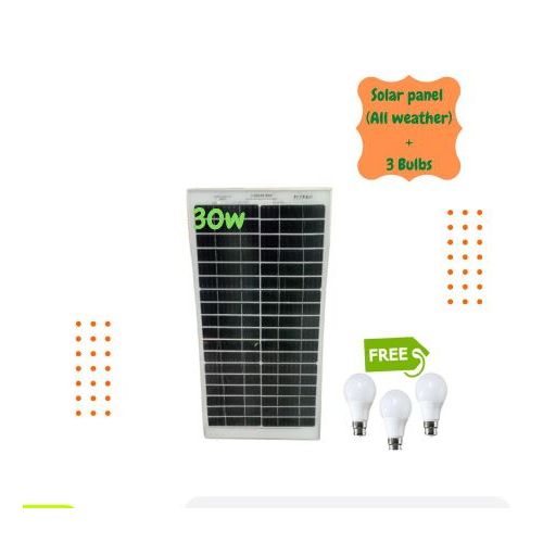 product_image_name-Sunnypex-30W Solar Panel All Weather  + 3 Dc Bulb-1