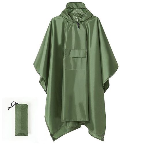 product_image_name-Fashion-3-in-1 outdoor waterproof rain poncho-Army green-1