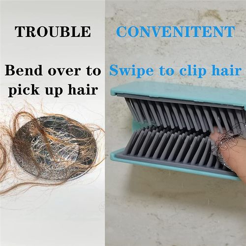 Hair Catcher Shower Wall Mount, Bathroom Hair Trap for Shower Drain Hair  Catcher Silicone, Durable Wall Shower Hair Collector for Catch Shed Hair