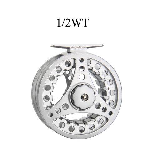 Generic Aluminum Fly Fishing Reel Black Adjustable Drag Large