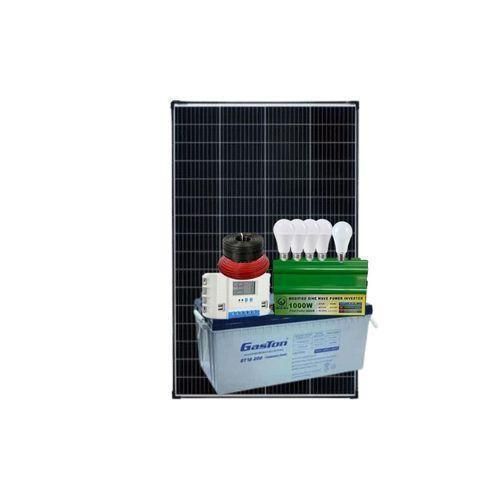 product_image_name-Solarmax- FULLKIT SYTEM 300w Solar Panel + 200AH Gaston Battery +power Power Inverter 1000w +digital Controller 30amp+ 20m Dropper Cables+5 Bulbs-1