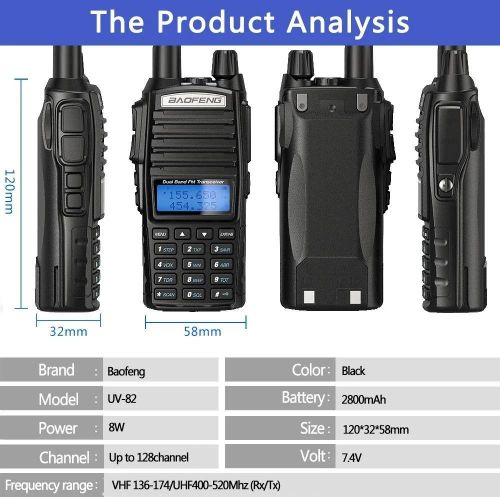 product_image_name-Generic-UV-82 Baofeng Walkie Talkie with Professional FM Intercom Features-2