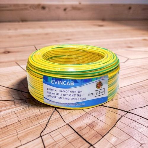 product_image_name-Evin-Yellow Green 2.5mm Single Core Smooth Outer Sheath High Durability Indoor Electrical Wiring Cable-1