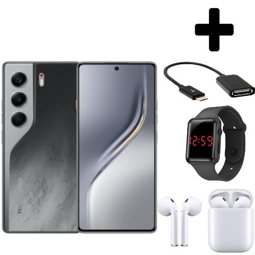 product_image_name-Tecno-CAMON 40 - 6.67" (128GB/8GB) DualSIM, 5200mAh Battery Black+Free Gifts-1