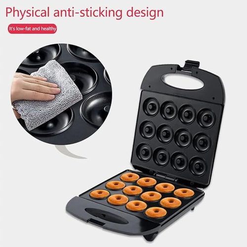 product_image_name-Sokany-Donut Maker, Makes 12 Doughnuts, Non-stick Surface, Easy to Clean, Mini Donut Maker Machine for Snacks, Desserts & More-4