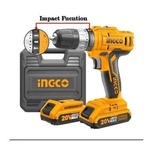 product_image_name-Ingco-Cordless Drill 20V 2.0AH With Two Batteries And Hammer-1