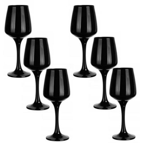 product_image_name-Generic-6pcs Black matt wine glasses set-5