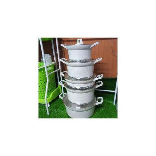 product_image_name-Bosch- Non-stick Cookware Granite Pots -10pcs Set- WHITE-1