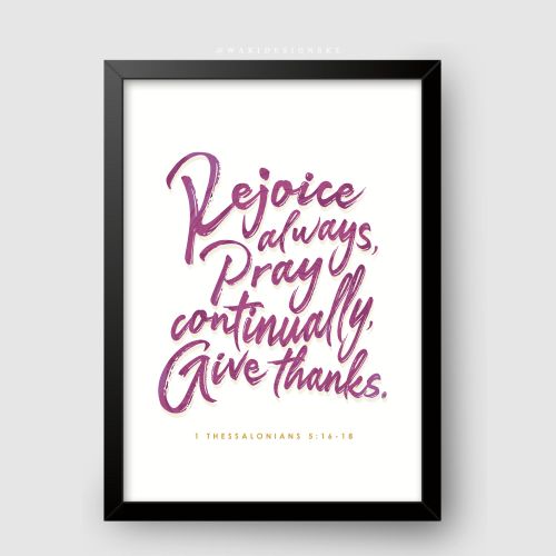 product_image_name-WaKi-Rejoice Always 2 Black Frame A3-1