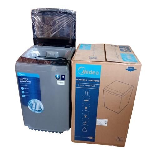 product_image_name-Midea- Washing Machine 8kg Wash and Spin Fully Automatic MA200W80/G-1