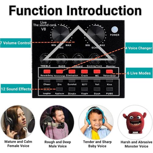 product_image_name-Generic-BM800 Condenser Microphone V8 Sound Card Content Creator Recording-3