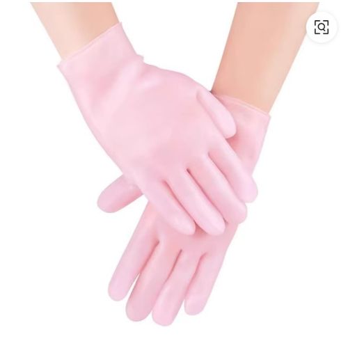product_image_name-Generic-Silicone Moisturizing Gloves 1 Pair, Flexible & Durable, Ideal for Dry Hands, Home Spa Experience -2