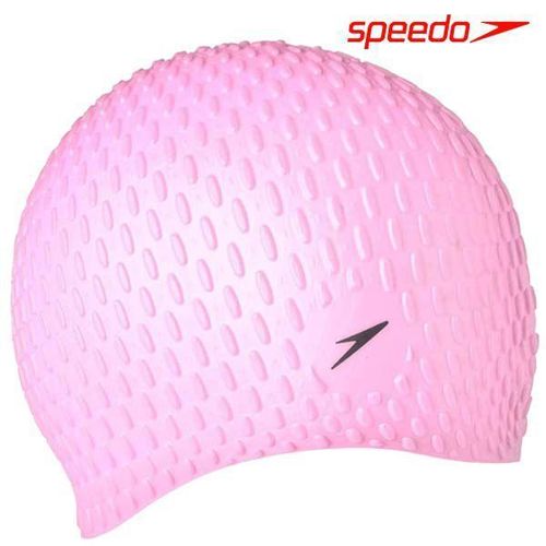 product_image_name-Speedo-Swim Cap Bubble Snr - Unisex Adult - Pink..-1