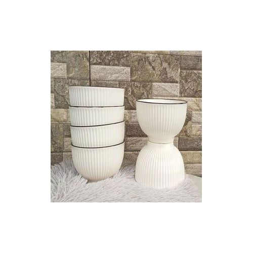 product_image_name-Generic-Set Of 6 White Ceramic Bowls With Black Ring-1