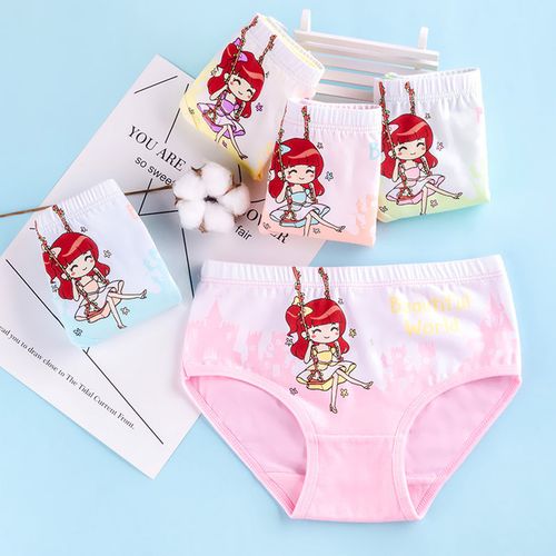 Fashion Girl Underwear 6 Units / Batch Of Soft Cotton @ Best Price