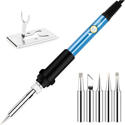 product_image_name-Generic-60W Adjustable Temperature Internal Heating Soldering Iron Kit 8pcs Electronics Repair Tool Set-2