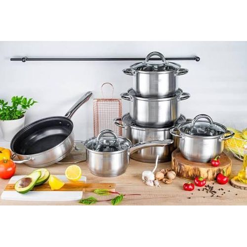 product_image_name-Generic- Edenburg stainless steel Cookware set-1