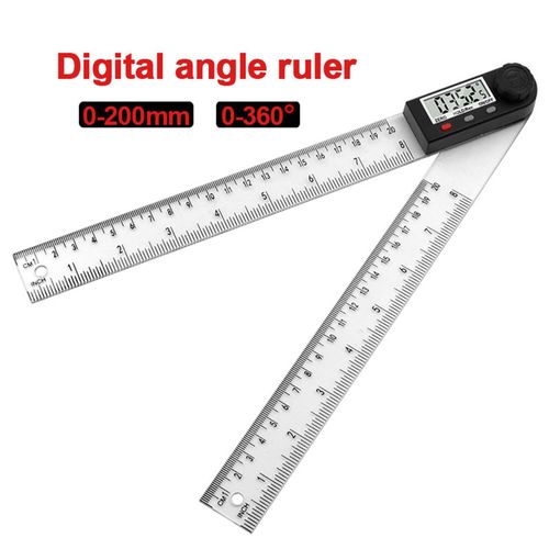 Stainless Steel Digital Angle Finder Meter Protractor Gauge Scale