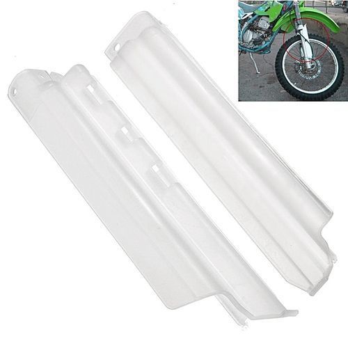 for Motorcycle Fork Covers Motorcycle Front Fork Slider Guards Protection  Cover Fits for Kawasaki KLX650 KLX250R White Motorcycle Fork Guards Fork