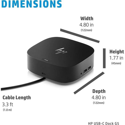 product_image_name-HP-USB-C Essential Dock G5 – Multiport Docking Station with USB-C, HDMI, DisplayPort, Ethernet-3